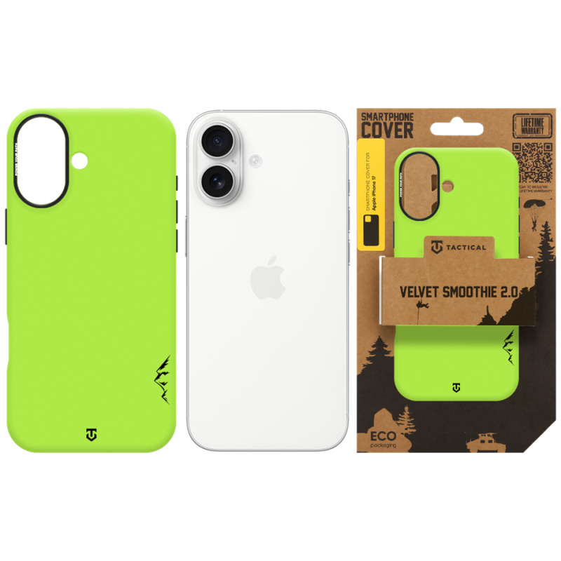 Tactical MagForce Velvet Smoothie 2.0 – puzdro pre Apple iPhone 17 v farbe Avocado