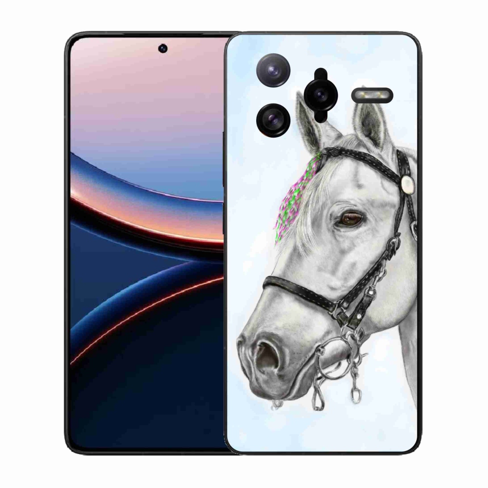 Gélový kryt mmCase na Xiaomi Poco F7 Ultra - biely kôň 1