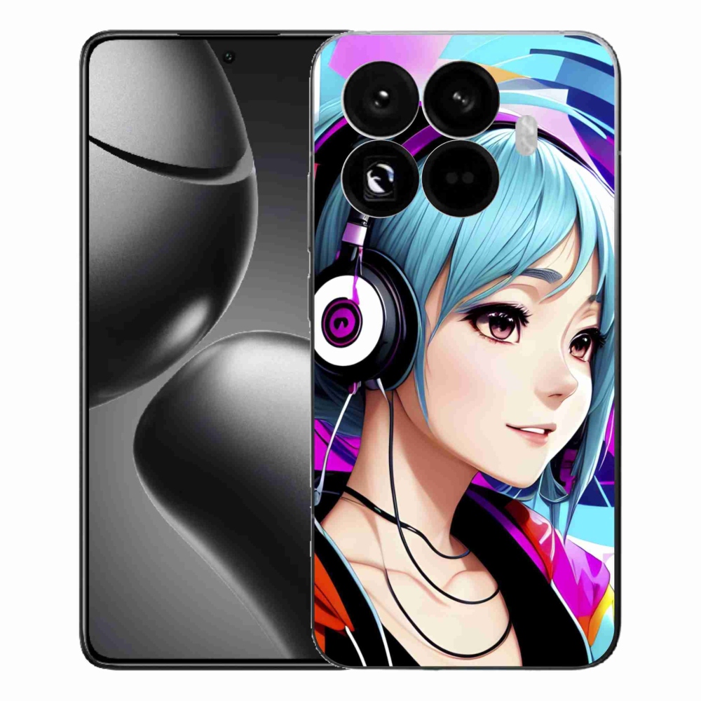 Gélový kryt mmCase na Xiaomi 15T Pro - dievča so slúchadlami