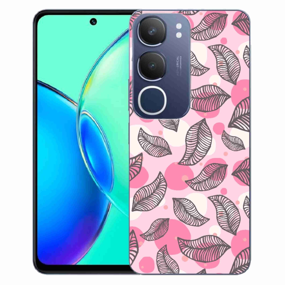 Gélový kryt mmCase na Vivo Y19s - kreslené padajúce listy
