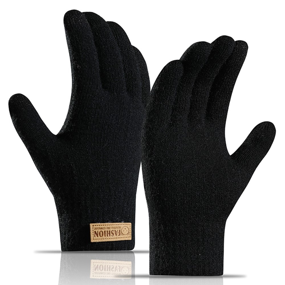 Bear dámske dotykové zimné rukavice - čierne