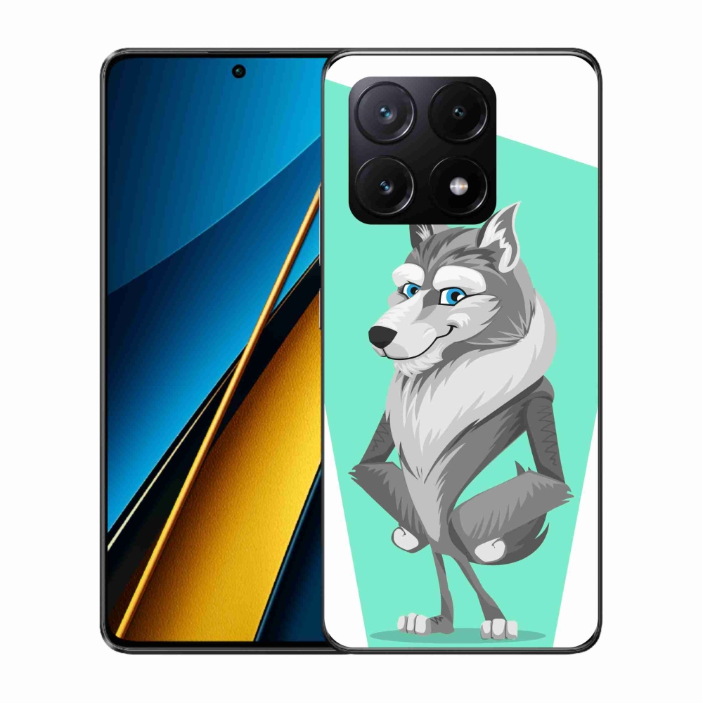 Gélový kryt mmCase na Xiaomi Poco X6 Pro 5G - kreslený vlk