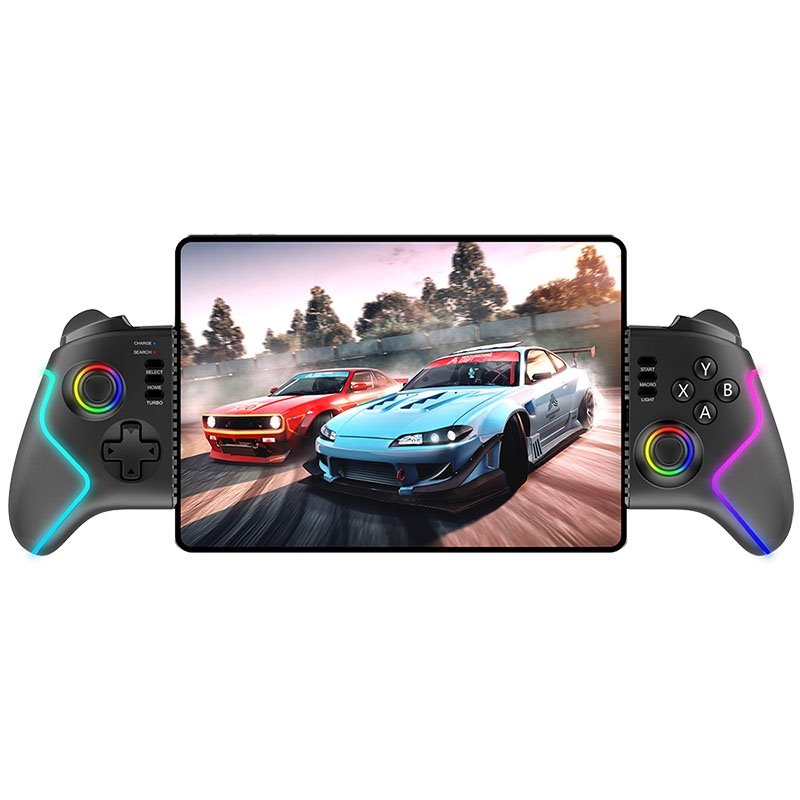 iPega 9122 Bezdrôtový naťahovací RGB gamepad pre Android/iOS/PS3/PS4/PC čierny