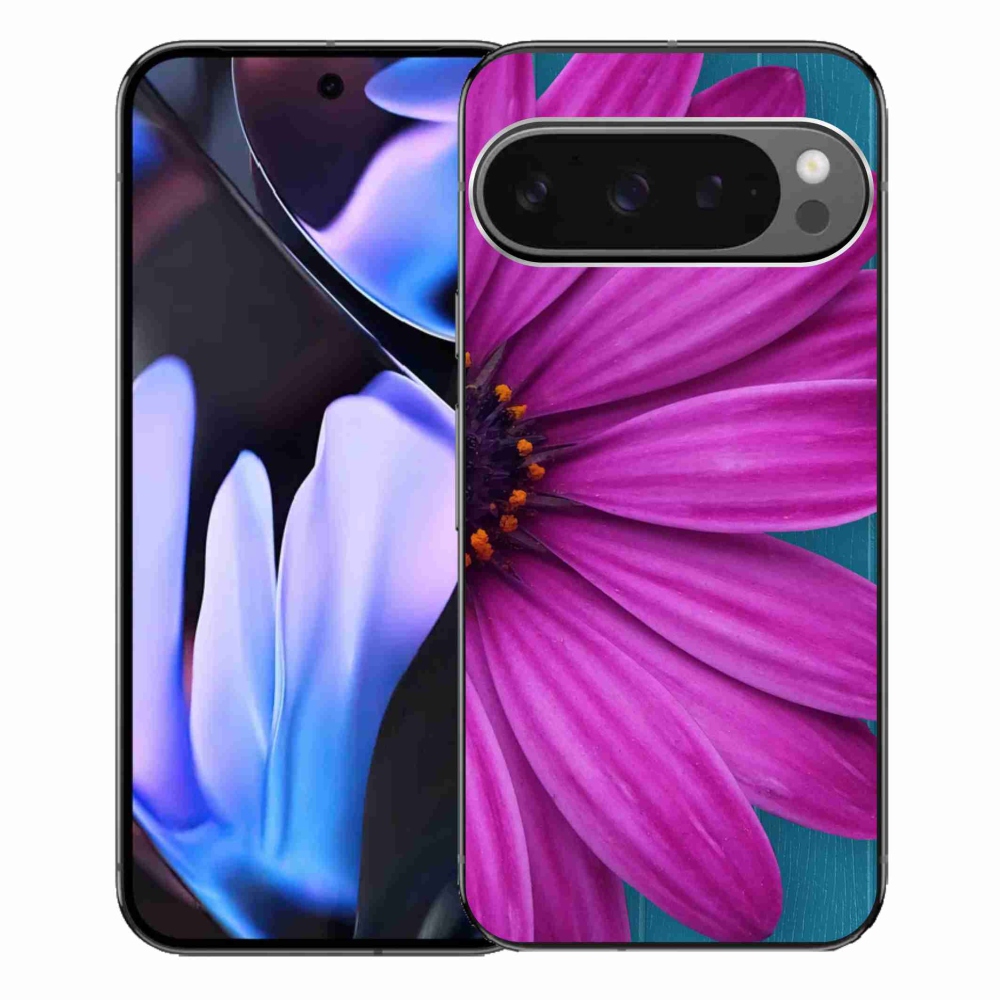 Gélový obal mmCase na Google Pixel 9 Pro XL - fialová margaréta