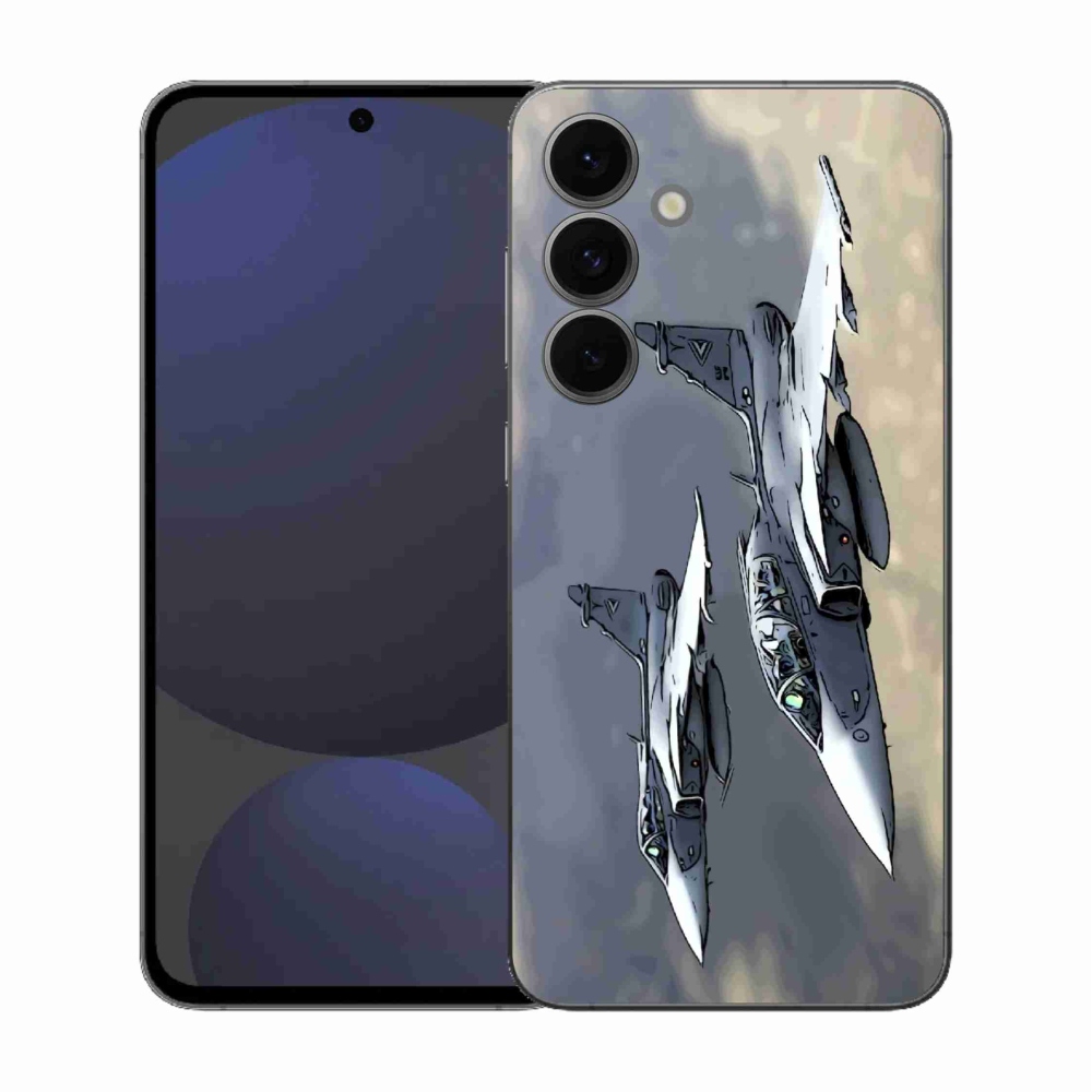 Gélový kryt mmCase na Samsung Galaxy S25 FE - stíhačky