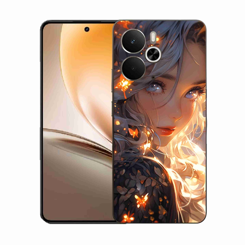 Gélový kryt mmCase na Realme 14 5G - dievča a motýle