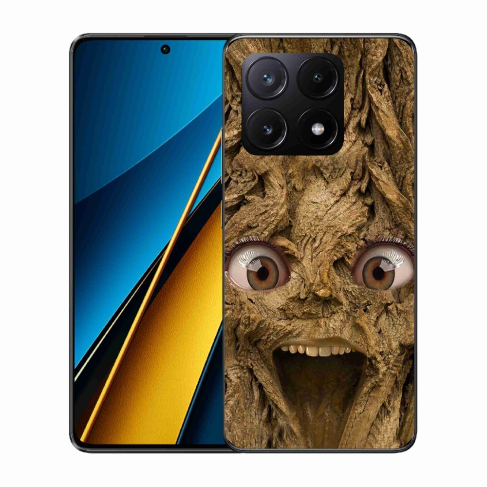Gélový kryt mmCase na Xiaomi Poco X6 Pro 5G - veselý strom s očami
