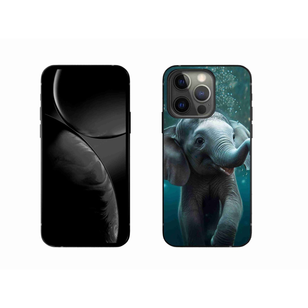 Gélový kryt mmCase na iPhone 13 Pro - sloník pod vodou