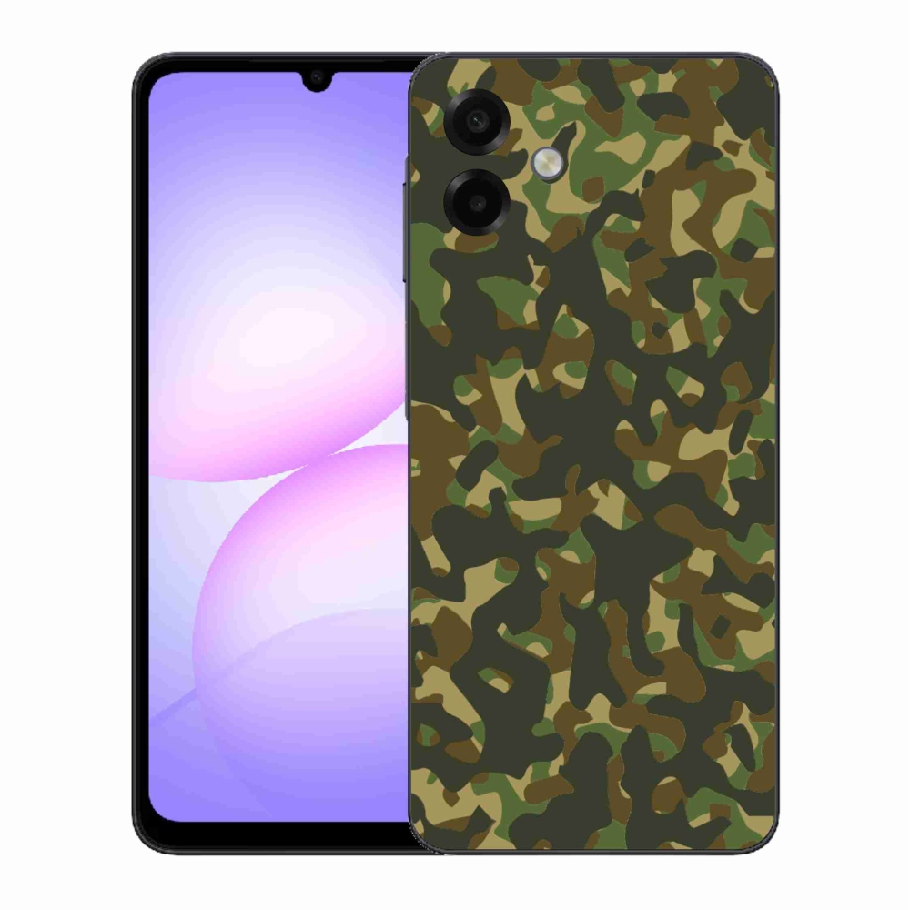 Gélový kryt mmCase na Samsung Galaxy A07 4G - maskáčový vzor 1