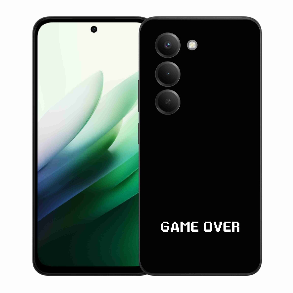 Gélový kryt mmCase na Xiaomi Redmi 15 5G - game over čierne pozadie