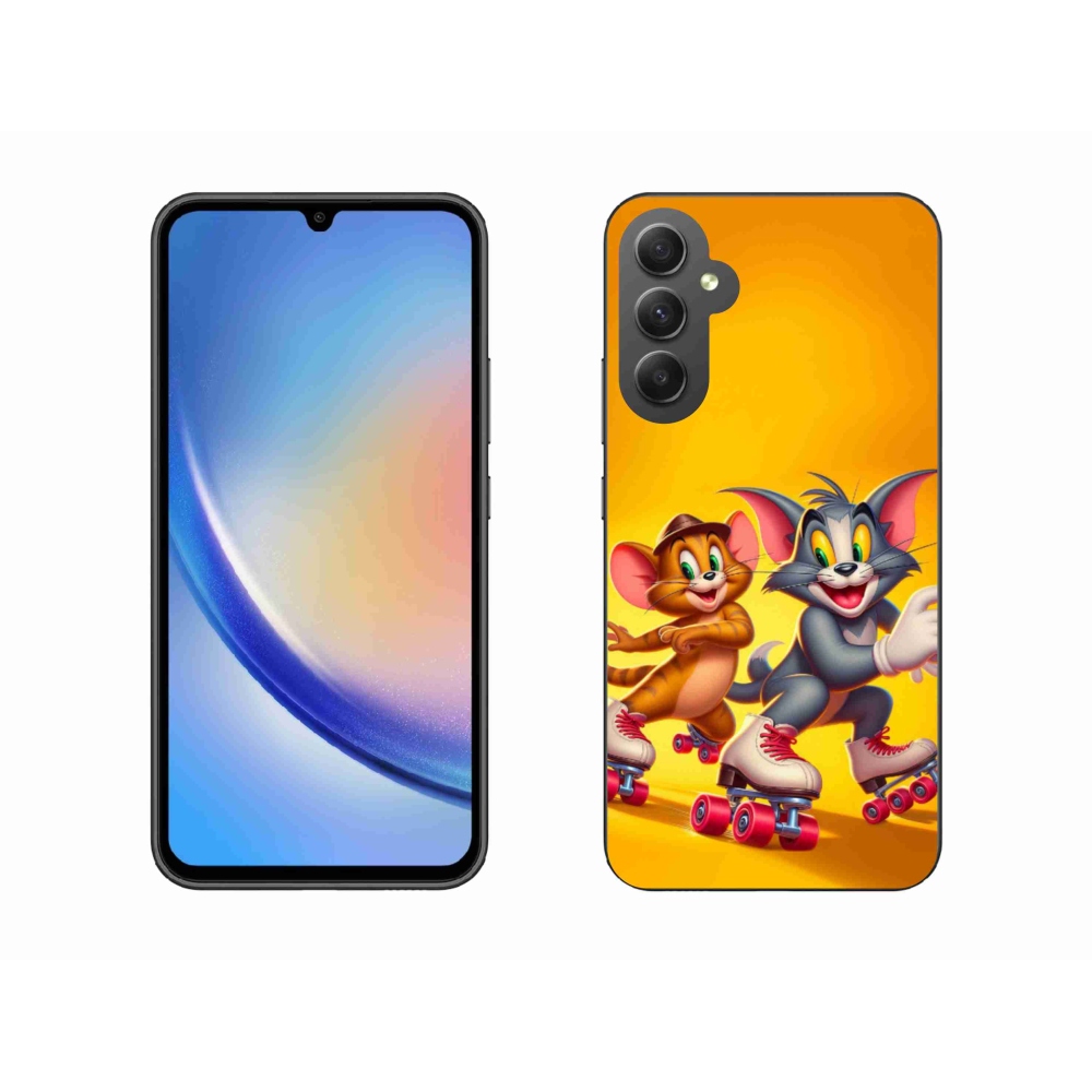 Gélový kryt mmCase na Samsung Galaxy A34 5G - tom a jerry