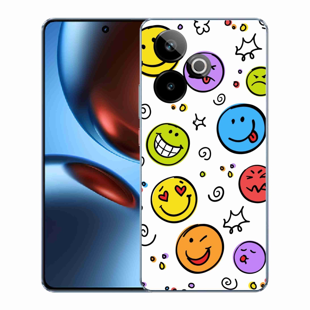 Gélový kryt mmCase na Realme GT 7 5G/GT 7T 5G - smajlíci