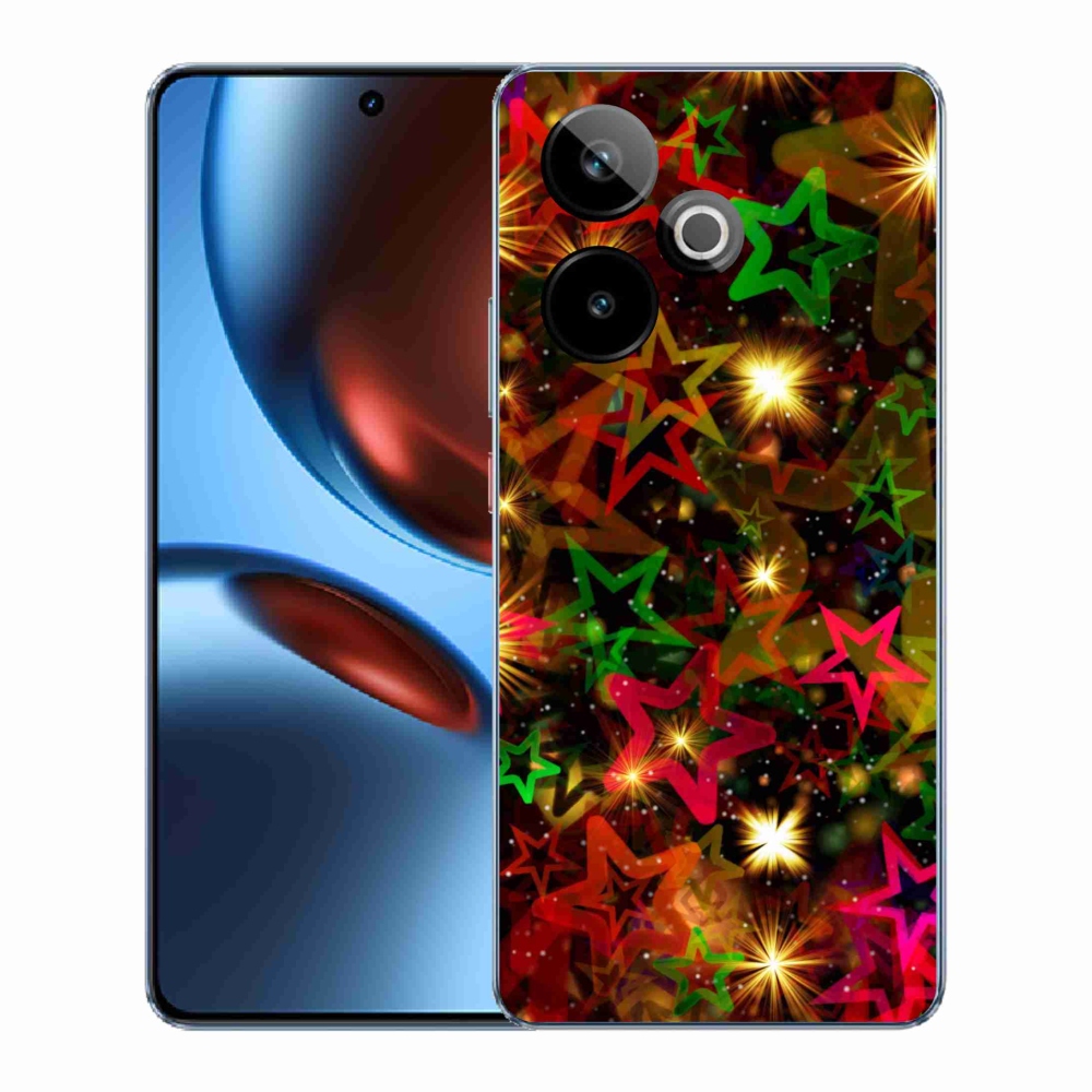 Gélový kryt mmCase na Realme GT 7 5G/GT 7T 5G - farebné hviezdičky