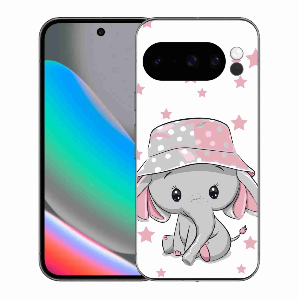 Gélový kryt mmCase na Google Pixel 10 Pro - ružový slon
