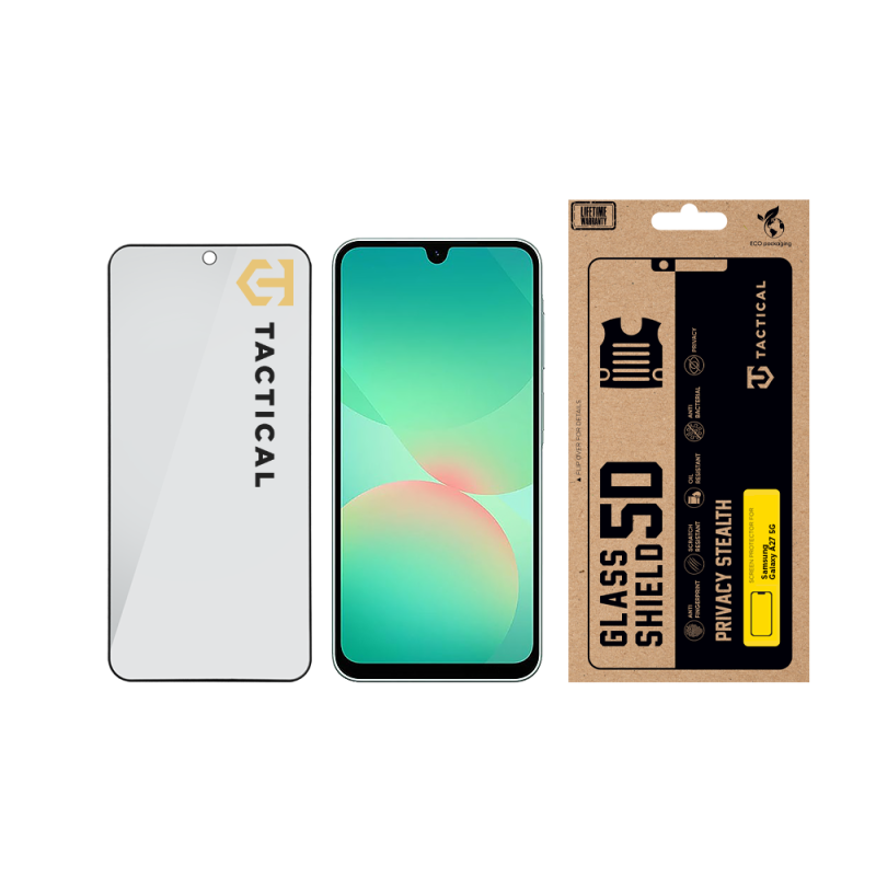 Taktické sklo Privacy Stealth 5D pre Samsung Galaxy A27 5G, čierne