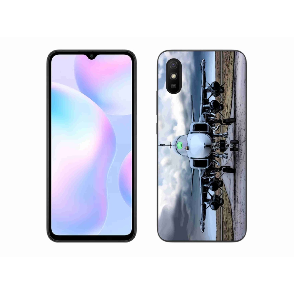 Gélový kryt mmCase na Xiaomi Redmi 9A - vojenské lietadlo