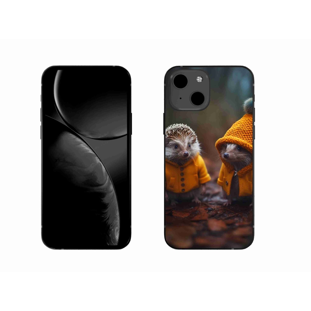 Gélový kryt mmCase na iPhone 13 - ježkovia