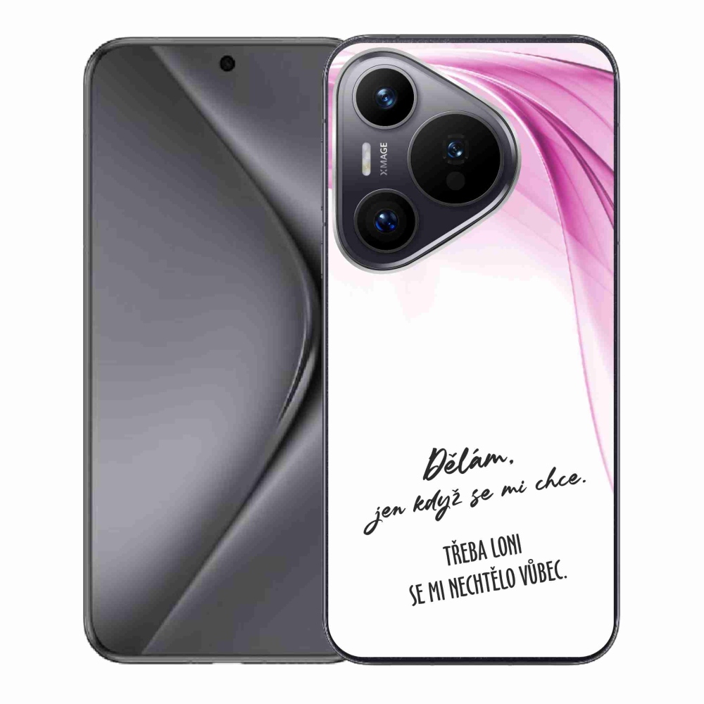 Gélový kryt mmCase na Huawei Pura 70 - vtipný text 12 biele pozadie