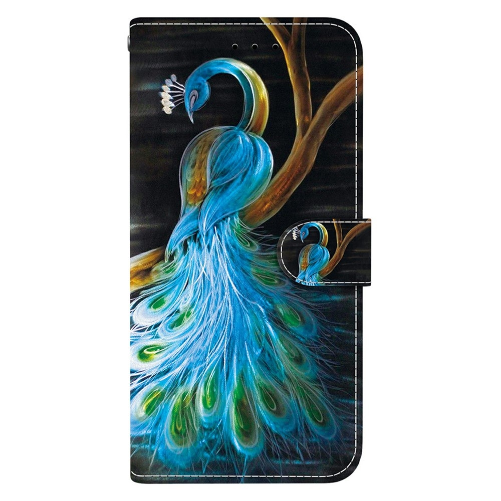 Versatile knižkové púzdro na Xiaomi Redmi 15 4G (171mm) - páv