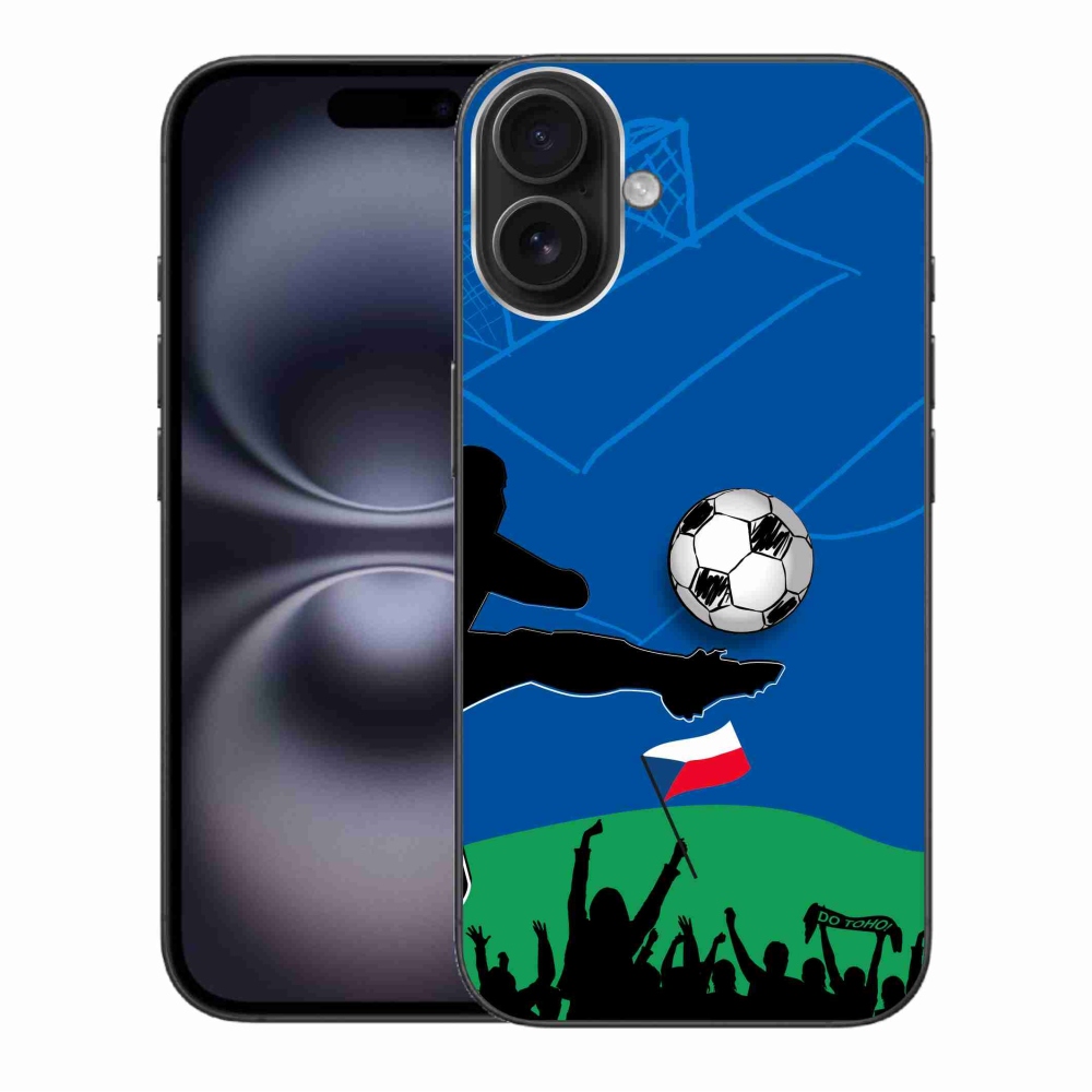 Gélový kryt mmCase na iPhone 16 Plus - fanúšikovia futbalu