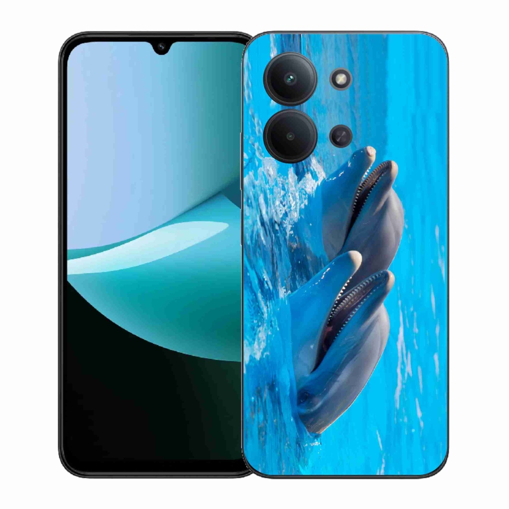Gélový kryt mmCase na Xiaomi Redmi 15C 4G (171mm)/Poco C85 4G (171mm) - delfíny
