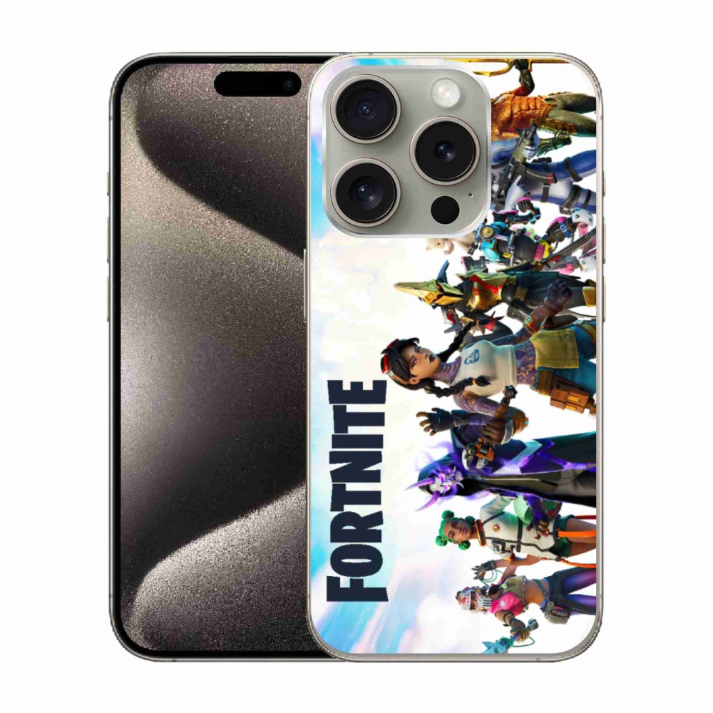 Gélový kryt mmCase na iPhone 15 Pro - fortnite