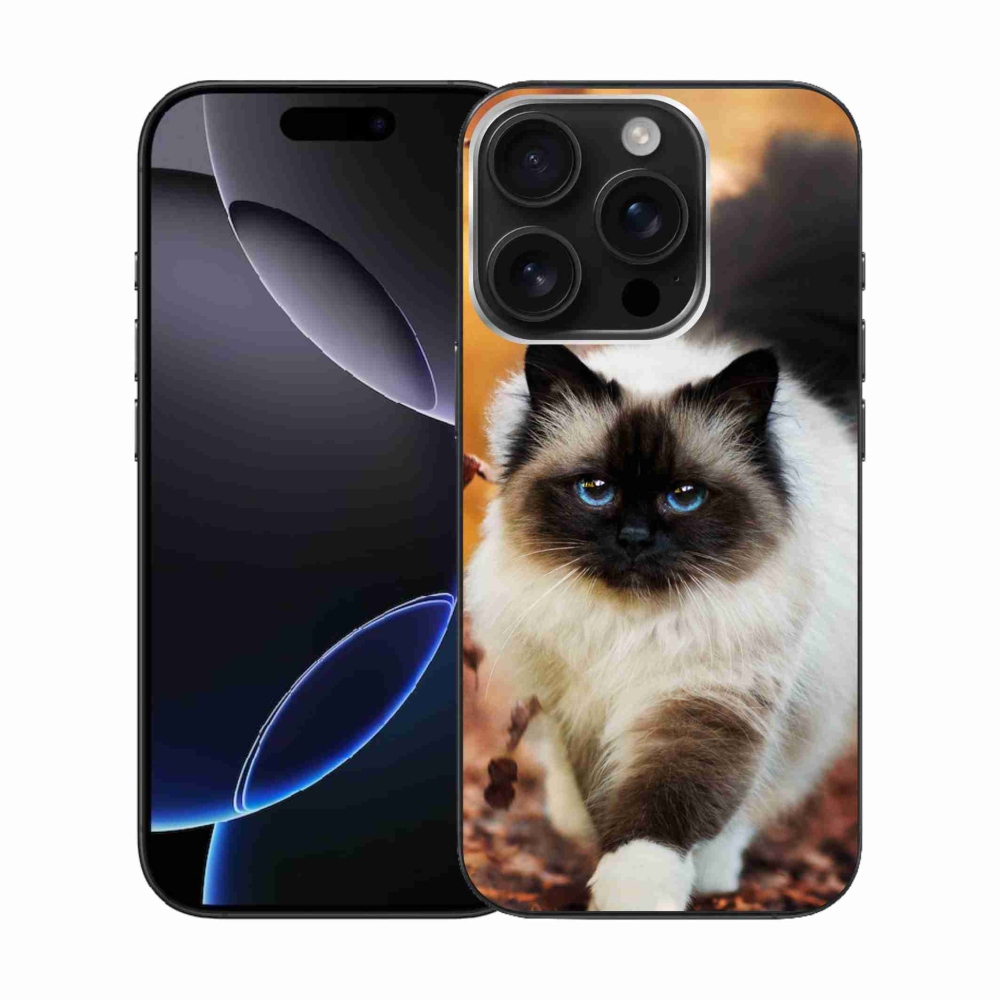 Gélový obal mmCase na iPhone 16 Pro - mačka