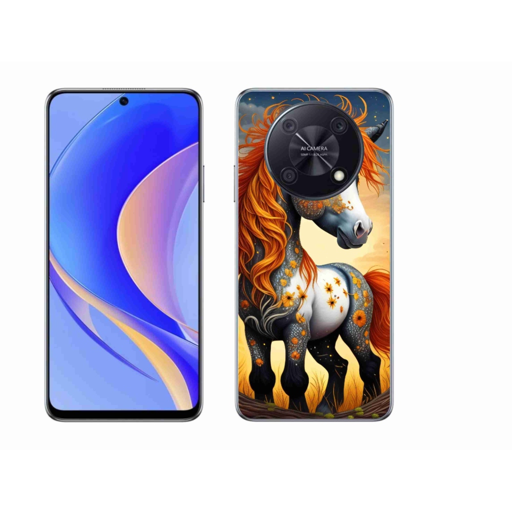 Gelový kryt mmCase na Huawei Nova Y90 - barevný poník