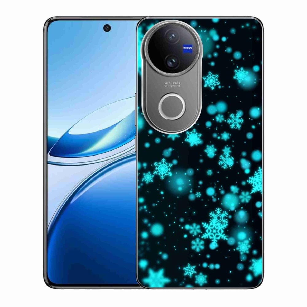 Gélový kryt mmCase na Vivo V50 5G - snehové vločky 1