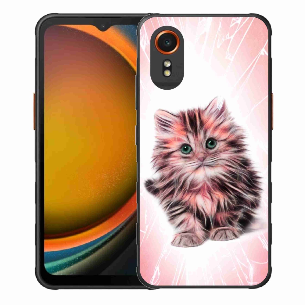 Gélový kryt mmCase na Samsung Galaxy Xcover 7 - roztomilé mačiatko