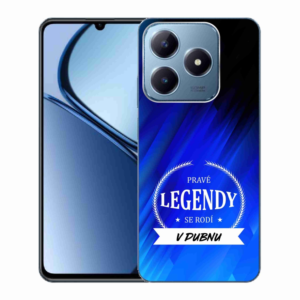 Gélový kryt mmCase na Realme C63 - legendy v apríli modrej pozadí