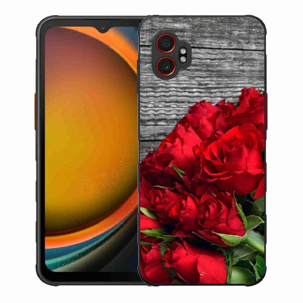 Gélový kryt mmCase na Samsung Galaxy Xcover 7 Pro - červené ruže