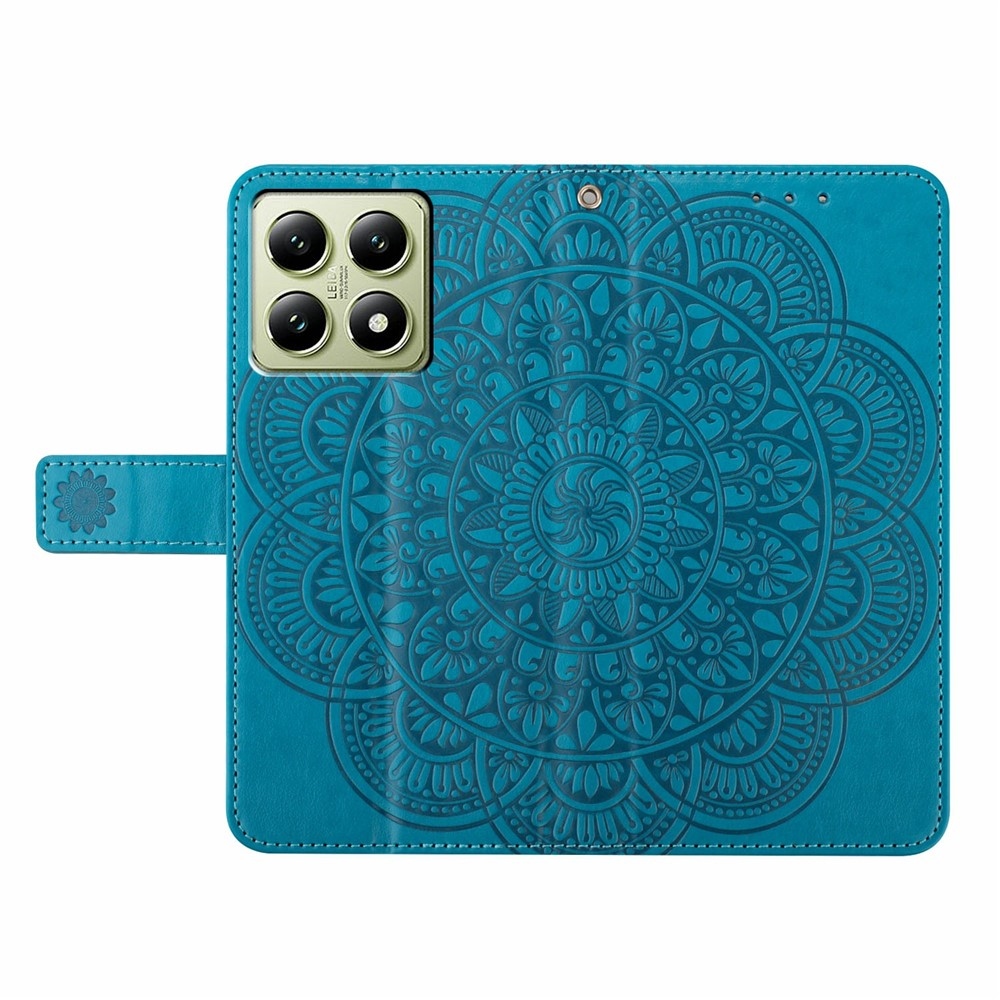 Mandala knižkové púzdro na Xiaomi 15T - modré