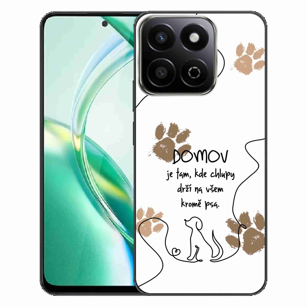 Gélový kryt mmCase na Honor 200 Smart 5G - psí motív biele pozadie