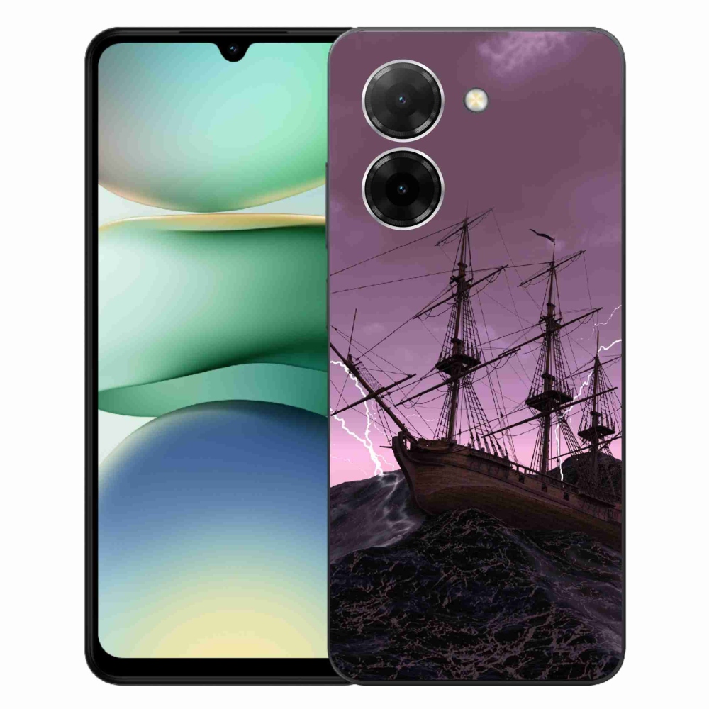 Gélový kryt mmCase na Xiaomi Redmi A5 (171.7x77.8x8.3mm) - loď v búrke
