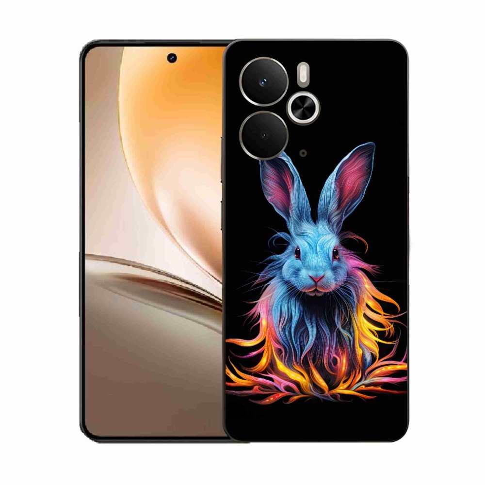 Gélový kryt mmCase na Realme 14 5G - abstraktný zajac