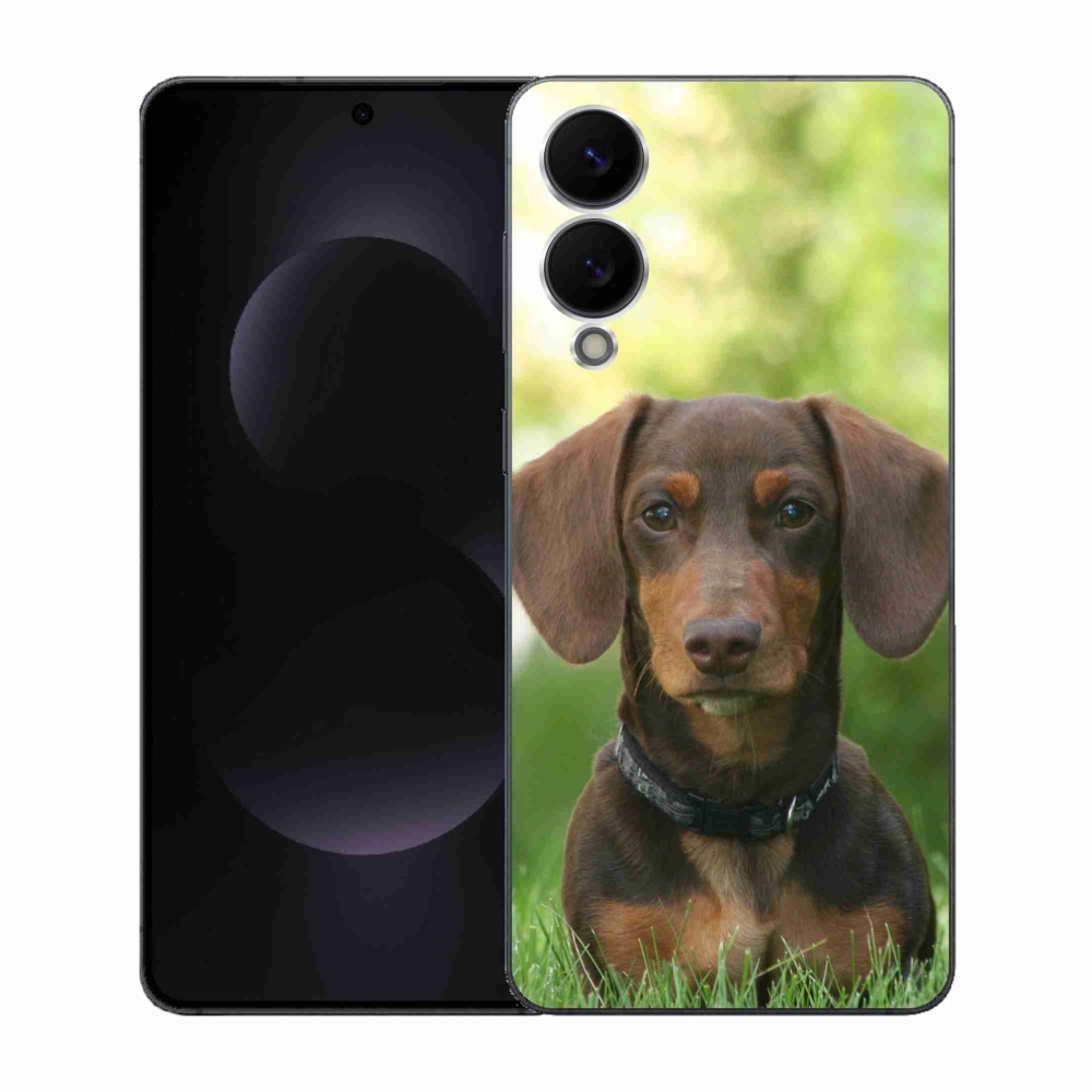 Gélový kryt mmCase na Samsung Galaxy S25 Edge - hnedý jazvečík