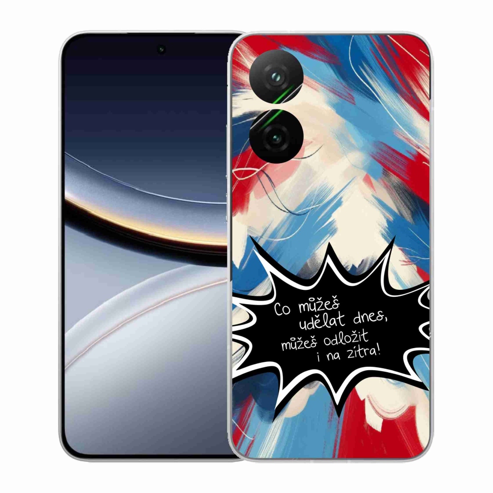 Gélový kryt mmCase na Xiaomi Poco F7 5G - vtipný text 9 čierne pozadie