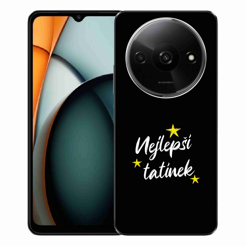 Gélový kryt mmCase na Xiaomi Redmi A3 - najlepší otecko 3 čierne pozadie