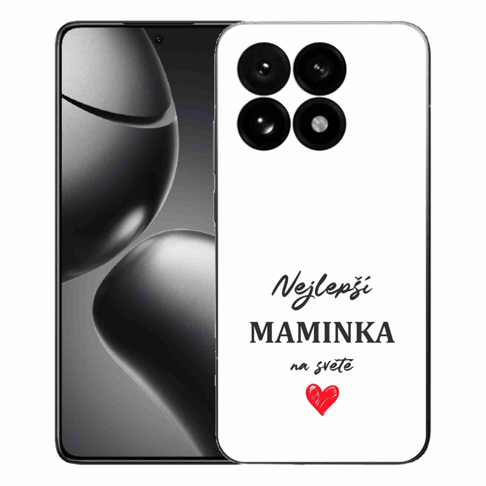 Gélový kryt mmCase na Xiaomi 15T - najlepšia mamička 1 biele pozadie