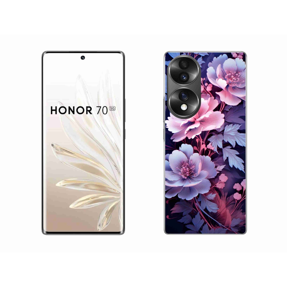 Gélový kryt mmCase na Honor 70 - kvety 11