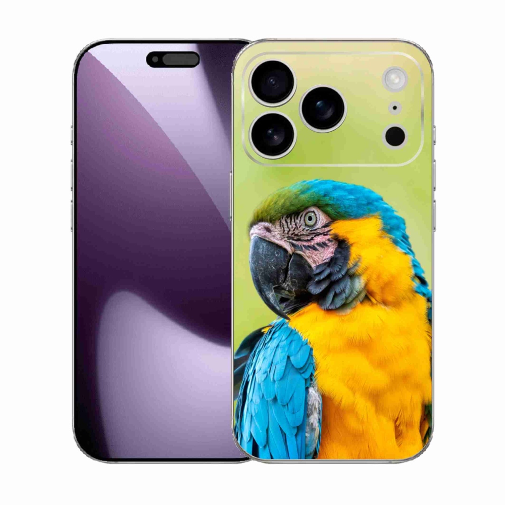 Gélový kryt mmCase na iPhone 17 Pro - papagáj ara 2