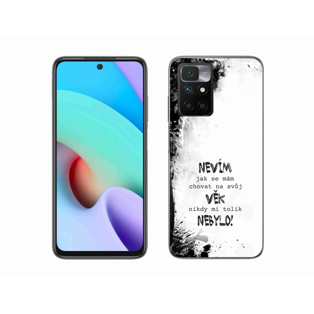 Gélový kryt mmCase na Xiaomi Redmi 10/Redmi 10 (2022) - vtipný text 14 biele pozadie