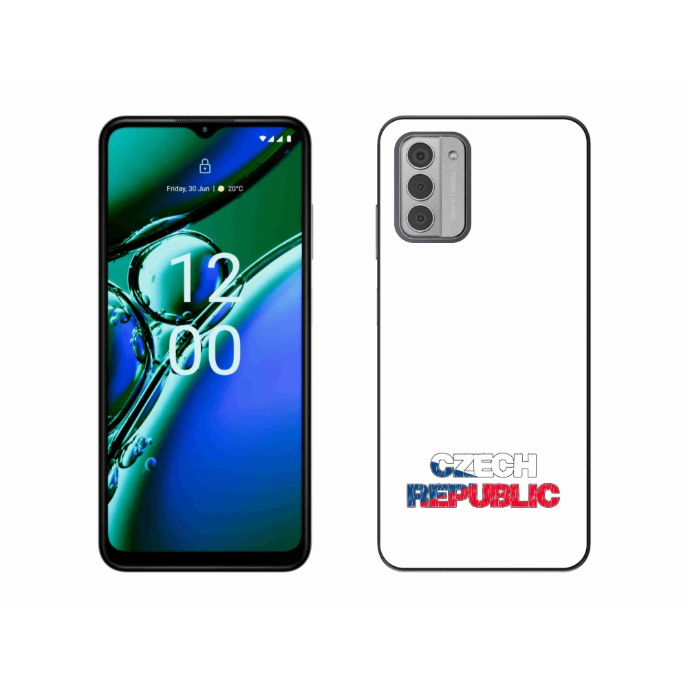 Gélový kryt mmCase na Nokia G42 - Czech Republic biele pozadie