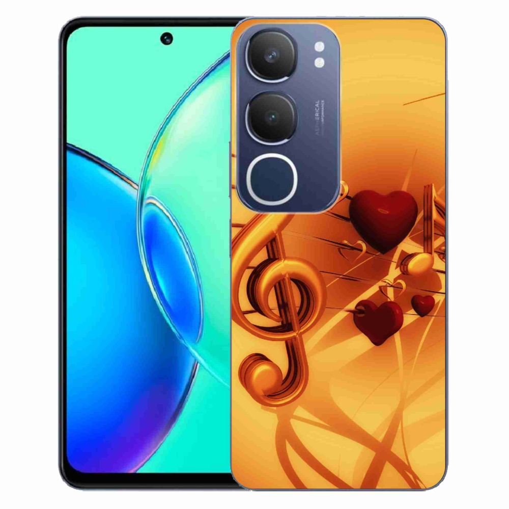 Gélový kryt mmCase na Vivo Y19s - noty