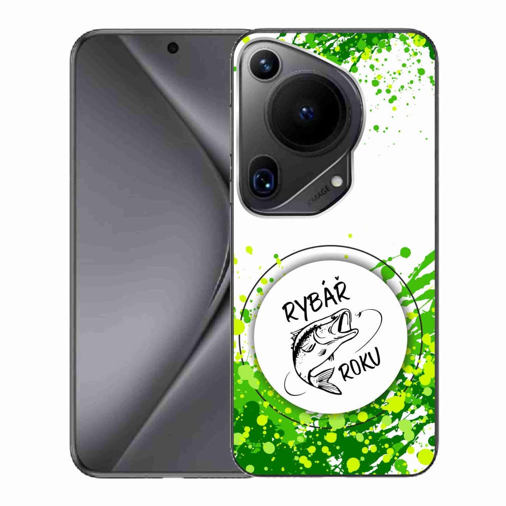 Gélový kryt mmCase na Huawei Pura 70 Ultra - rybár roka biele pozadie