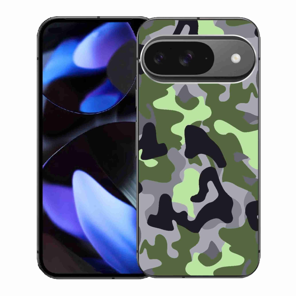 Gélový kryt mmCase na Google Pixel 9/9 Pro - maskáčový vzor 7