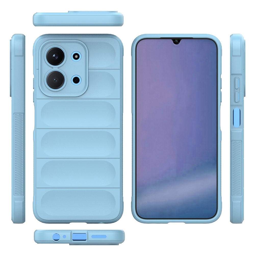 Rugg odolný gélový obal na Xiaomi Redmi 15C 4G (171mm)/Poco C85 4G (171mm) - svetlomodrý