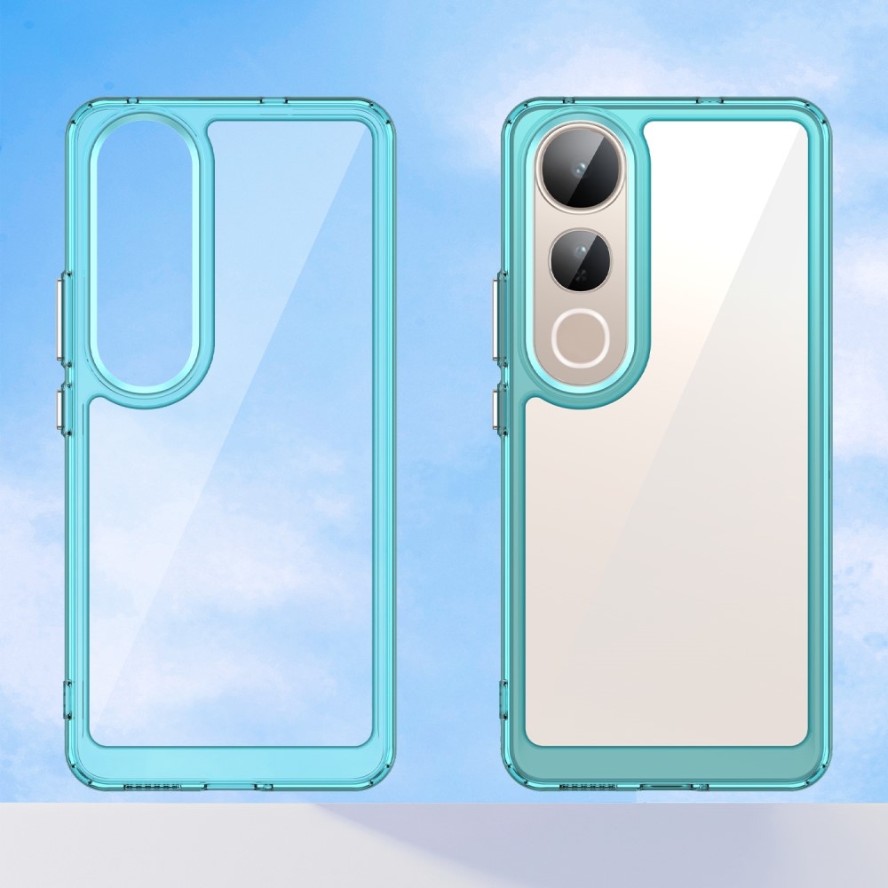 Gélový obal s pevným chrbtom na Vivo V50 Lite 4G/5G - svetlomodrý