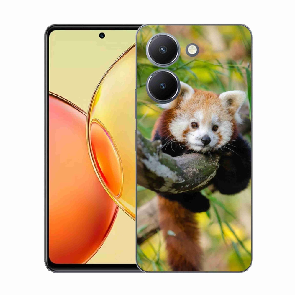 Gélový kryt mmCase na Vivo Y36 - panda červená